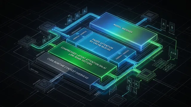 LLM VRAM & KV Cache Sizing Guide: Exact Memory Formulas for GQA, MLA, and Quantization on Linux