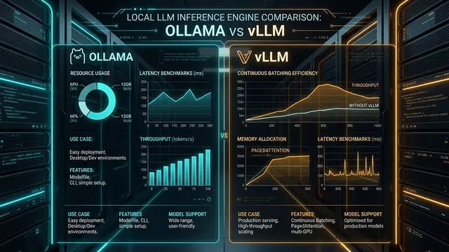Ollama vs vLLM: Local LLM Serving Architecture, Memory Management & Concurrency Guide (2026)